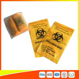 China Het het Specimenvervoer van laboratoriumbiohazard doet Reclosable 3/4 Laag Gele Kleur in zakken leverancier