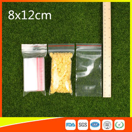 China Ldpe Plastic Opnieuw te gebruiken Ritssluitingszakken 8x12 cm met Kleurrijke Lijn leverancier