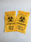 Het het Specimenvervoer van laboratoriumbiohazard doet Reclosable 3/4 Laag Gele Kleur in zakken leverancier